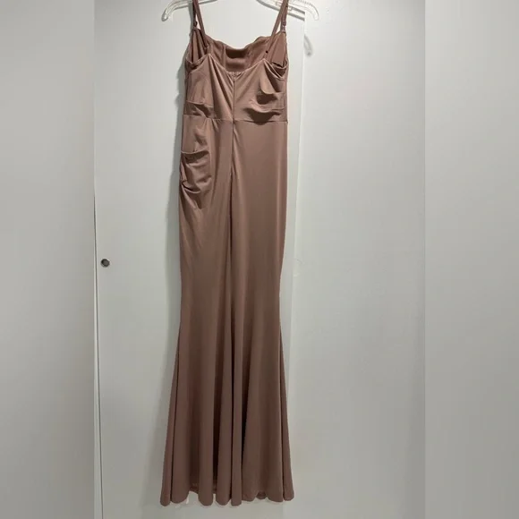ElleFemme women maxi dress Tan Size M - Picture 2 of 11